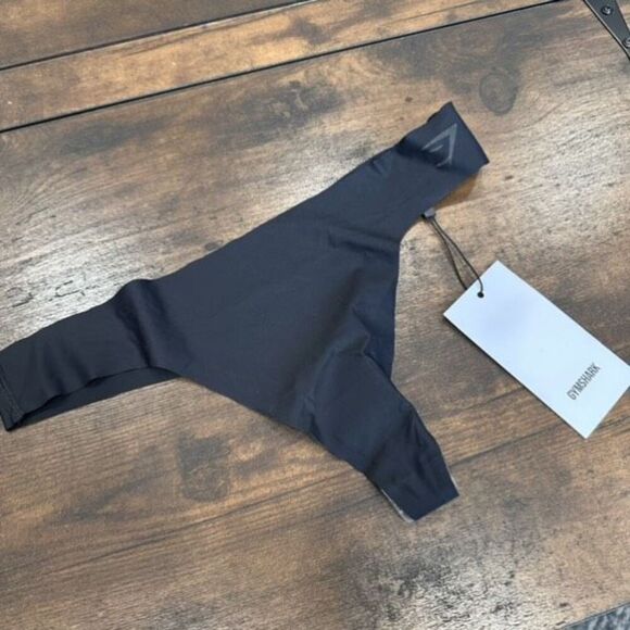 NWT Gymshark No VPL Black Size Small Thong Panties Underwear - Picture 3 of 6